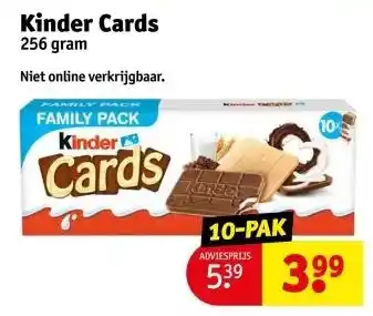 Kruidvat Kinder Cards aanbieding