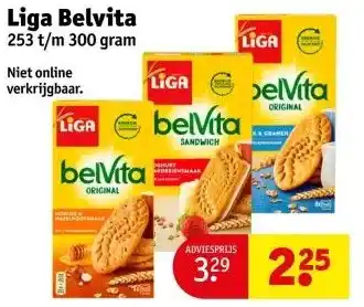Kruidvat Liga Belvita aanbieding