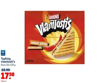 Makro Topking vlamtosti's 20x 120 g aanbieding
