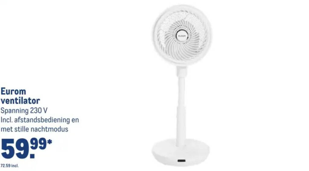 Ventilator 230 V ; luchtverplaatsing: 4800 m³/uur | Verhuur