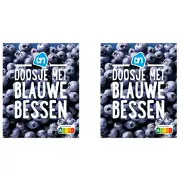 Albert Heijn AH Doosje met blauwe bessen 2-pack aanbieding