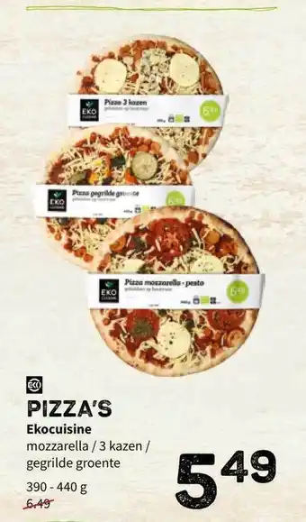 Ekoplaza Pizza's aanbieding