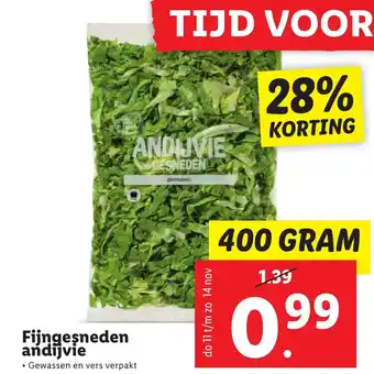 Lidl Fijngesneden andijvie aanbieding