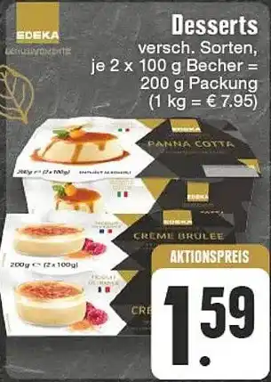 Edeka DE Desserts aanbieding