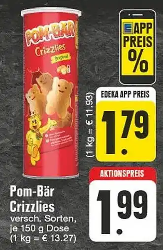 Edeka DE Pom-Bär Crizzlies aanbieding