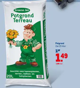 Makro Potgrond 20 liter aanbieding