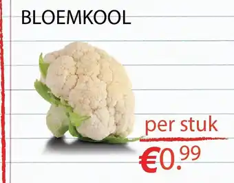 Tanger Markt BLOEMKOOL aanbieding