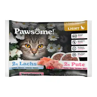 Zooplus 8x85g Pawsome Adult Light Kalkoen & Zalm nat kattenvoer aanbieding