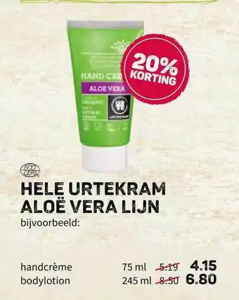 Ekoplaza Hele urtekram aloë vera lijn aanbieding