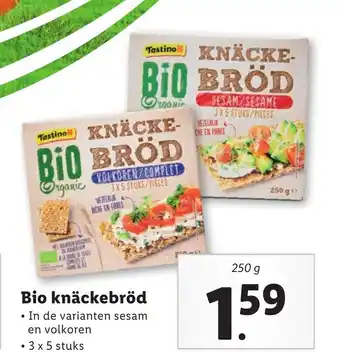 Lidl Bio knackebrod aanbieding