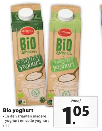 Lidl Bio yoghurt aanbieding