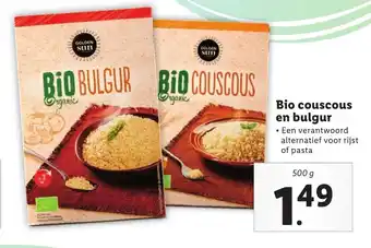 Lidl Bio couscous en bulgur aanbieding