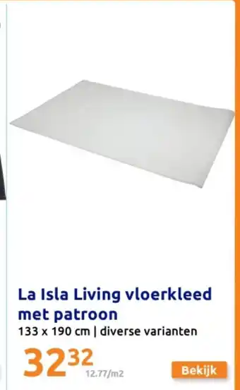 Action La Isla Living vloerkleed met patroon aanbieding