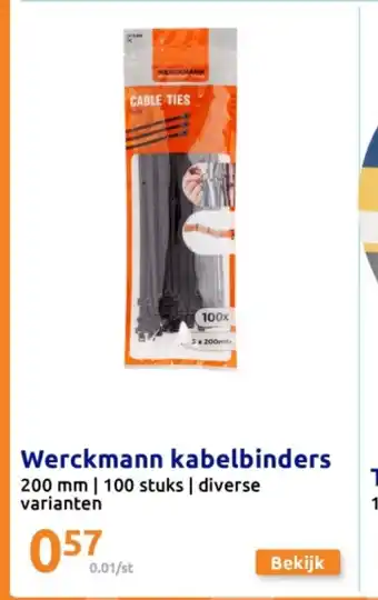 Action Werckmann kabelbinders aanbieding