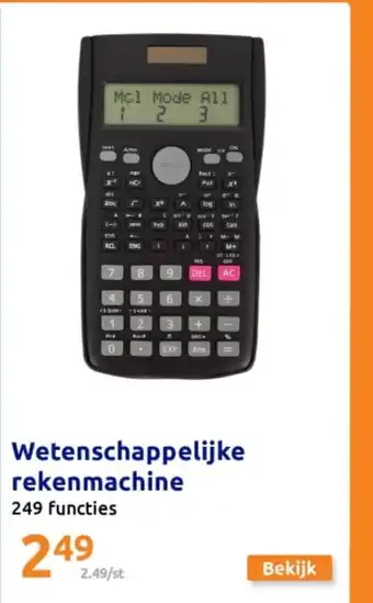 Action Wetenschappelijke rekenmachine aanbieding