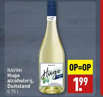ALDI RAVINI Hugo alcoholvrij, Duitsland 0.75 l. aanbieding