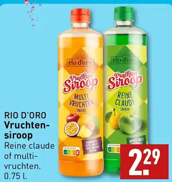 ALDI Vruchten siroop 0.75 l aanbieding