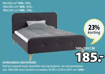 Jysk Kongsberg bedframe aanbieding