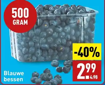 ALDI Blauwe bessen 500 GRAM aanbieding