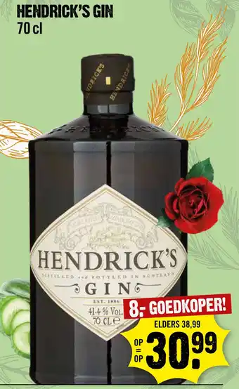 Dirck 3 HENDRICK'S GIN aanbieding