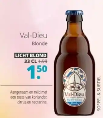 Mitra Val-Dieu Blonde 33 cl aanbieding