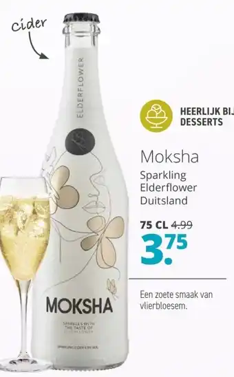 Mitra Moksha Sparkling Elderflower 75 cl aanbieding