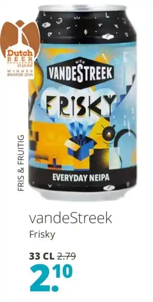 Mitra vandeStreek Frisky 33 cl aanbieding