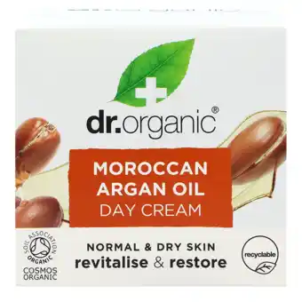 Holland & Barrett Dr. Organic Moroccan Argan Oil Dagcème - 50ml aanbieding