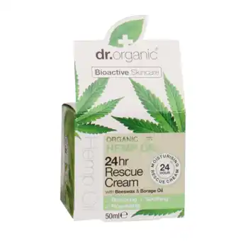 Holland & Barrett Dr. Organic Hemp 24H Rescue Cream - 50ml aanbieding