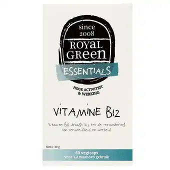 Holland & Barrett Royal Green Vitamine B12, 500mcg (60 Capsules) aanbieding