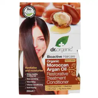 Holland & Barrett Dr. Organic Moroccan Argan Oil Treatment Conditioner - 200ml aanbieding