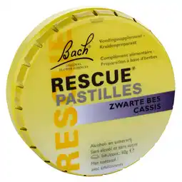 Holland & Barrett Bach Rescue Pastilles Zwarte Bes - 50g aanbieding