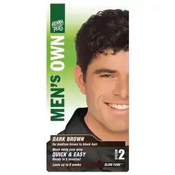 Holland & Barrett Men's Own Haarkleuring Voor Mannen Dark Brown - 80ml aanbieding