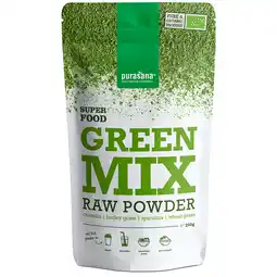 Holland & Barrett Purasana Raw Green Mix Poeder Bio - 200g aanbieding