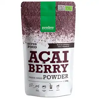 Holland & Barrett Purasana Gevriesdroogd Açaïbespoeder - 100g aanbieding