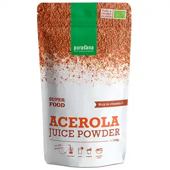 Holland & Barrett Purasana Acerola Juice Powder Bio - 100g aanbieding