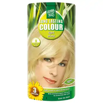 Holland & Barrett Hennaplus Long Lasting Colour Light Blond 8 - 100ml aanbieding
