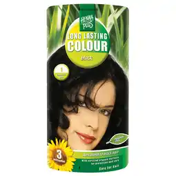 Holland & Barrett Hennaplus Long Lasting Colour 1 Black - 100ml aanbieding