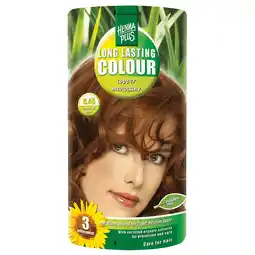 Holland & Barrett Hennaplus Long Lasting Colour 6.45 Copper Mahogany - 100ml aanbieding