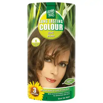 Holland & Barrett Hennaplus Long Lasting Colour 6 Dark Blond - 100ml aanbieding