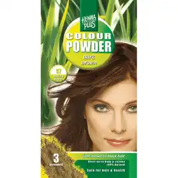 Holland & Barrett Hennaplus Colour Powder 57 Dark Brown - 100g aanbieding