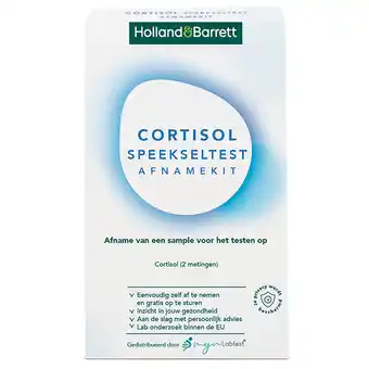 Holland & Barrett Holland & Barrett Cortisol Speekseltest Afnamekit - 1 stuk, 2 buisjes aanbieding