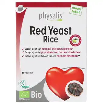 Holland & Barrett Physalis Red Yeast Rice Bio - 60 tabletten aanbieding