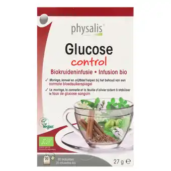 Holland & Barrett Physalis Glucose Control Kruideninfusie Bio - 20 theezakjes aanbieding