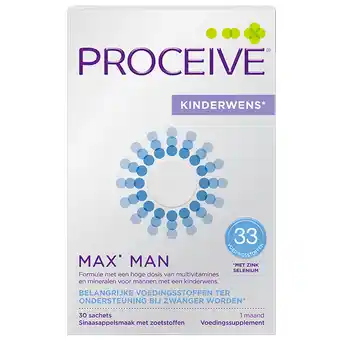 Holland & Barrett Proceive Kinderwens* Max Man - 30 sachets aanbieding