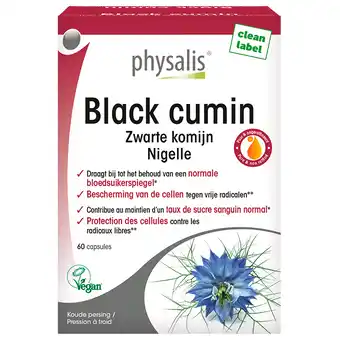 Holland & Barrett Physalis Black Cumin Zwarte Komijn - 60 capsules aanbieding