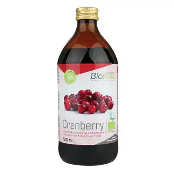 Holland & Barrett Biotona Cranberrysap Bio - 500ml aanbieding
