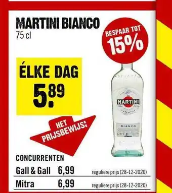 Dirck 3 Martini Bianco aanbieding