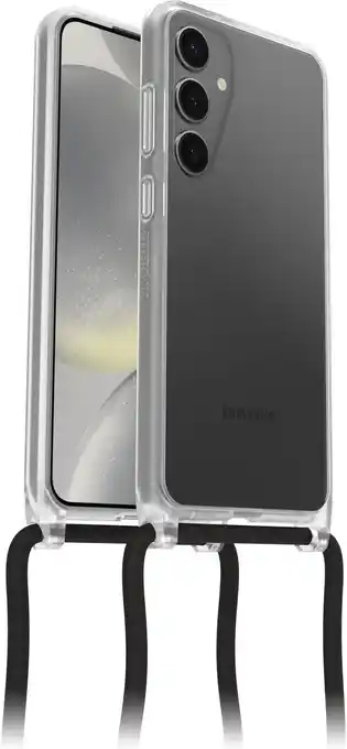 Amazon OtterBox React Necklace hoesje voor Samsung Galaxy S24+, Ultradun, Beschermhoesje met verstelbare en afneembare kettingriem, aanbieding