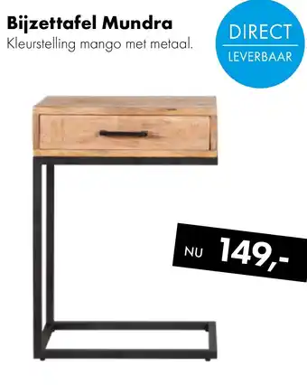 Woonsquare Bijzettafel Mundra aanbieding